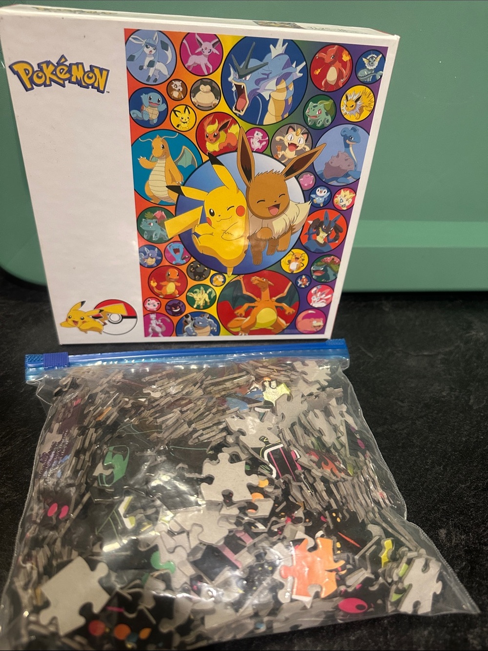 Kids Puzzle with Pikachu & Eevee - Colorful Multi